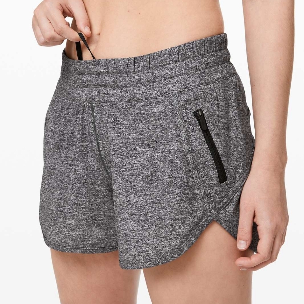 Lululemon Tracker Short V *4"Heather Lux Multi Black